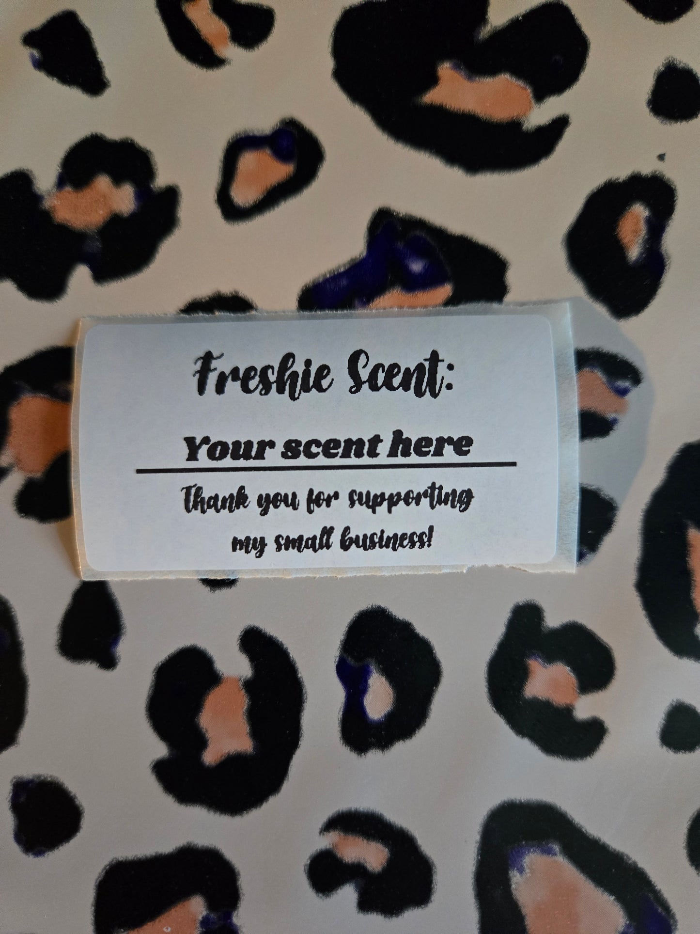 Custom Freshie Scent Label