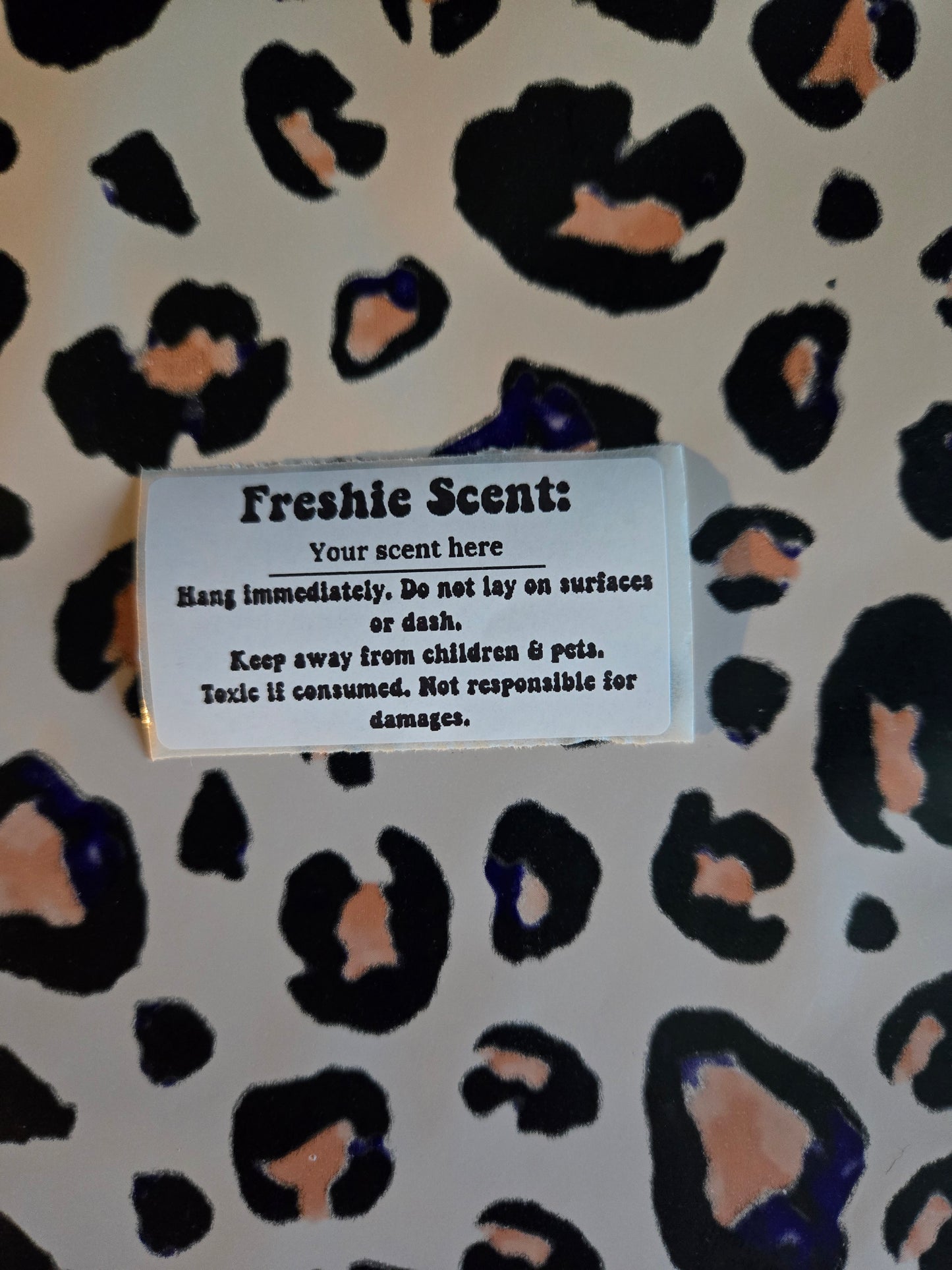 Custom Freshie Scent Labels- Retro