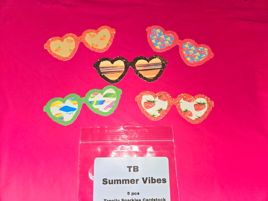 #2 summer vibes cardstock from trenity sparkles