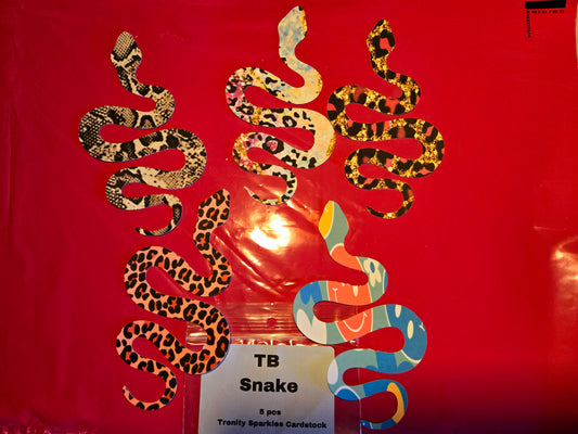 #2 snake cardstock from trenity sparkles