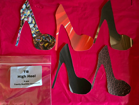 High heel cardstock from trinity sparkles