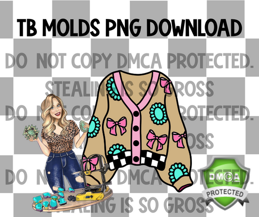 Concho & Bow SweaterPNG