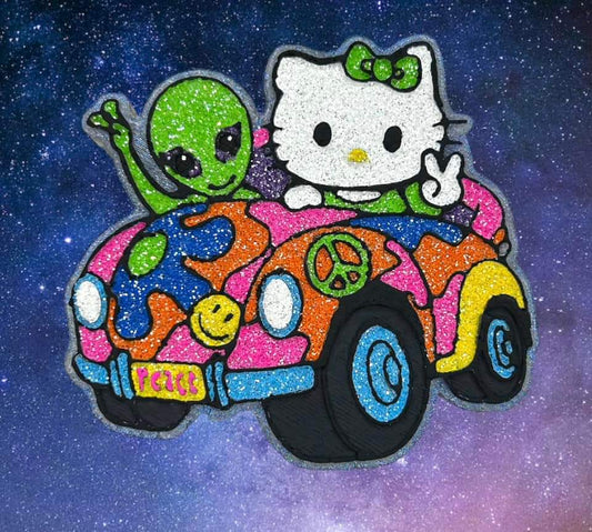 Lisa f alien kitty car