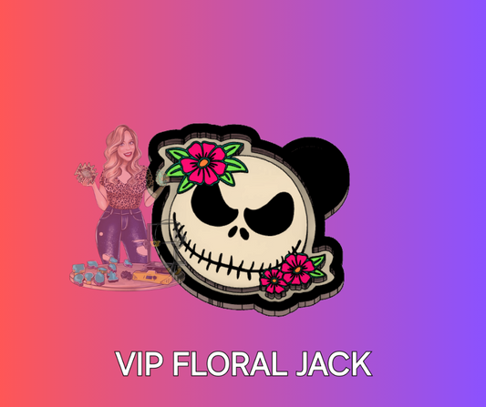 Floral skelly face