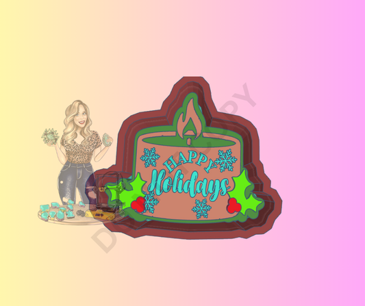 HAPPY HOLIDAYS CANDLE-TB ORIGINAL