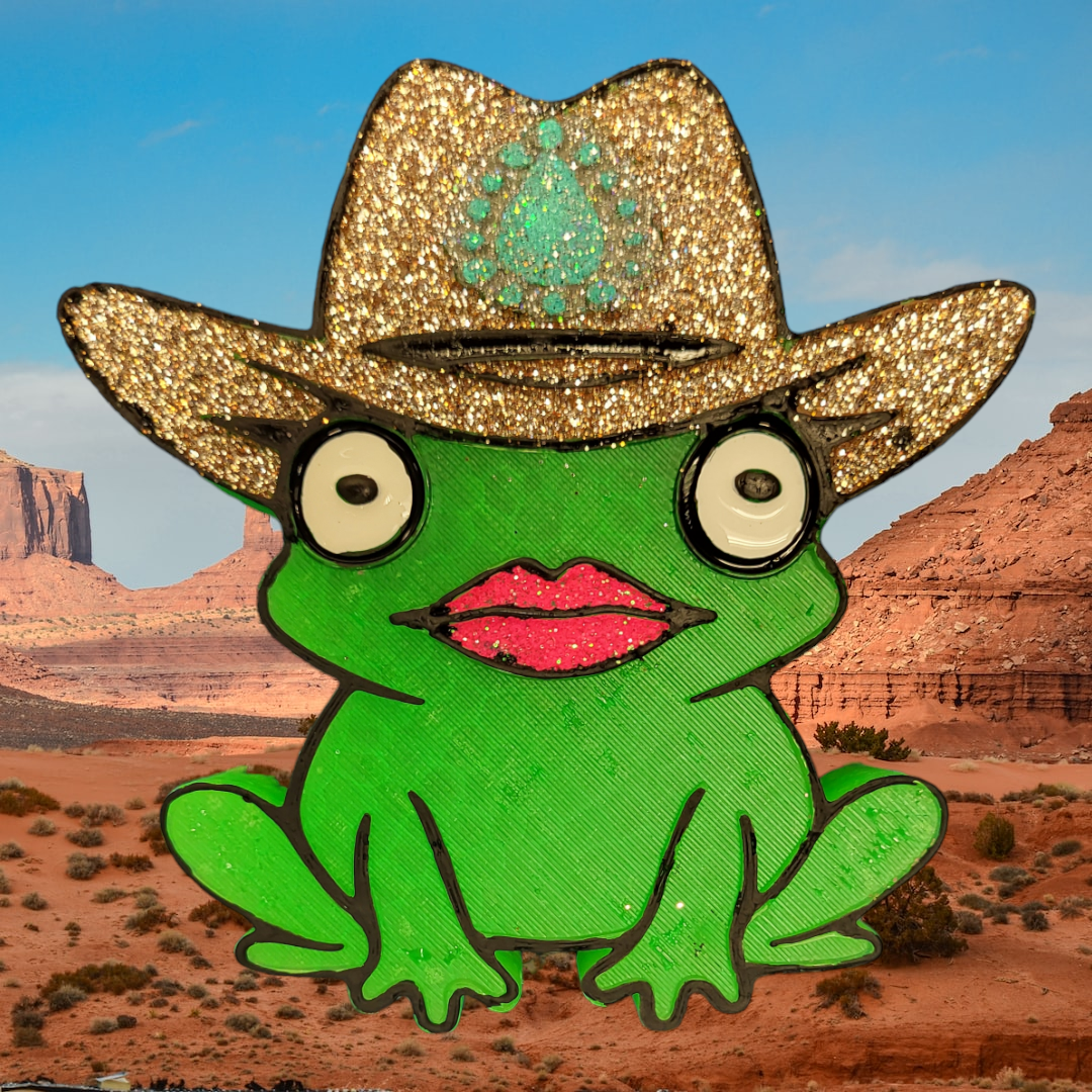 Cowgirl frog