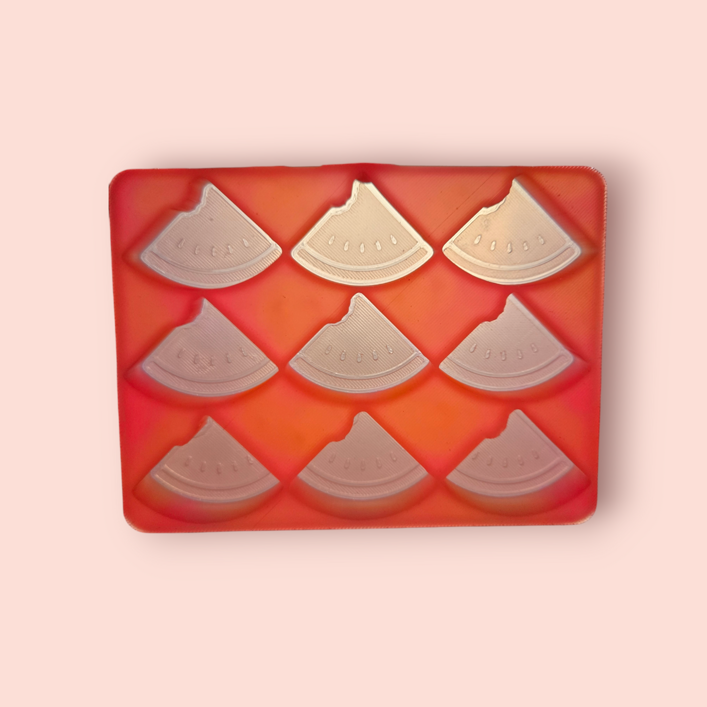 Watermelon slice wax melt mold