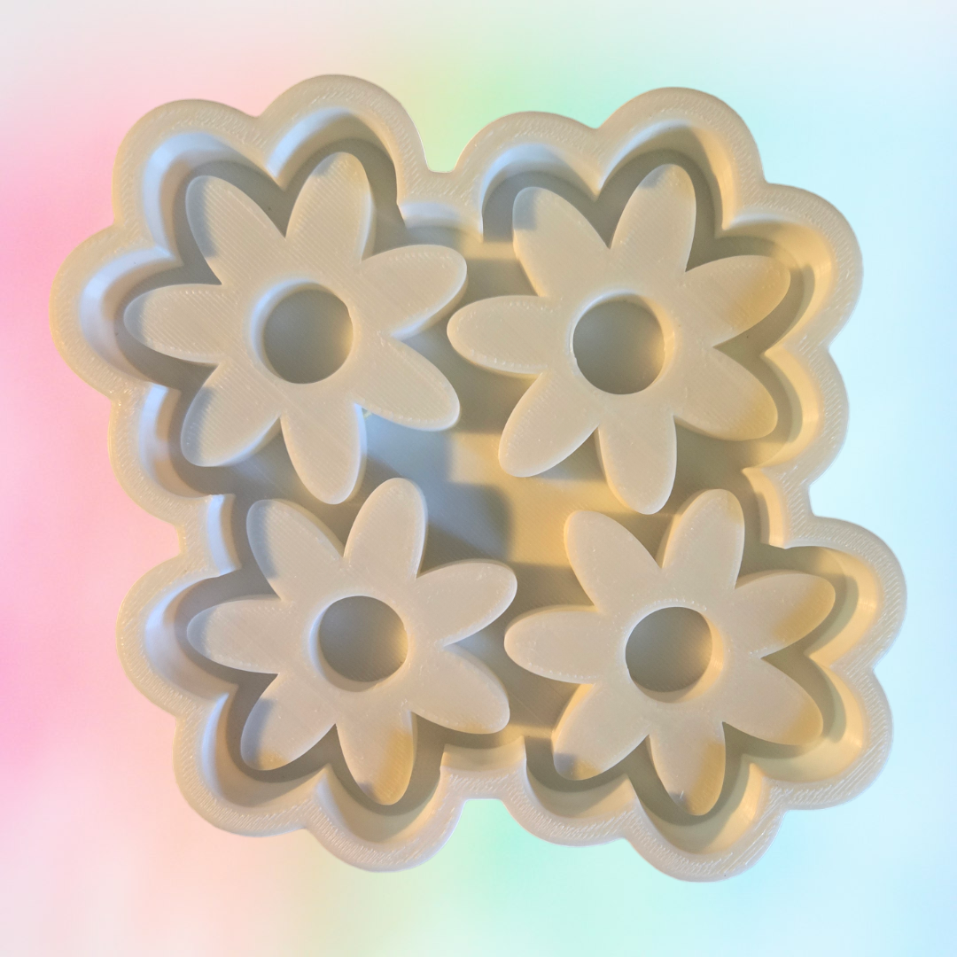 Daisy wax melt mold – TB MOLDS