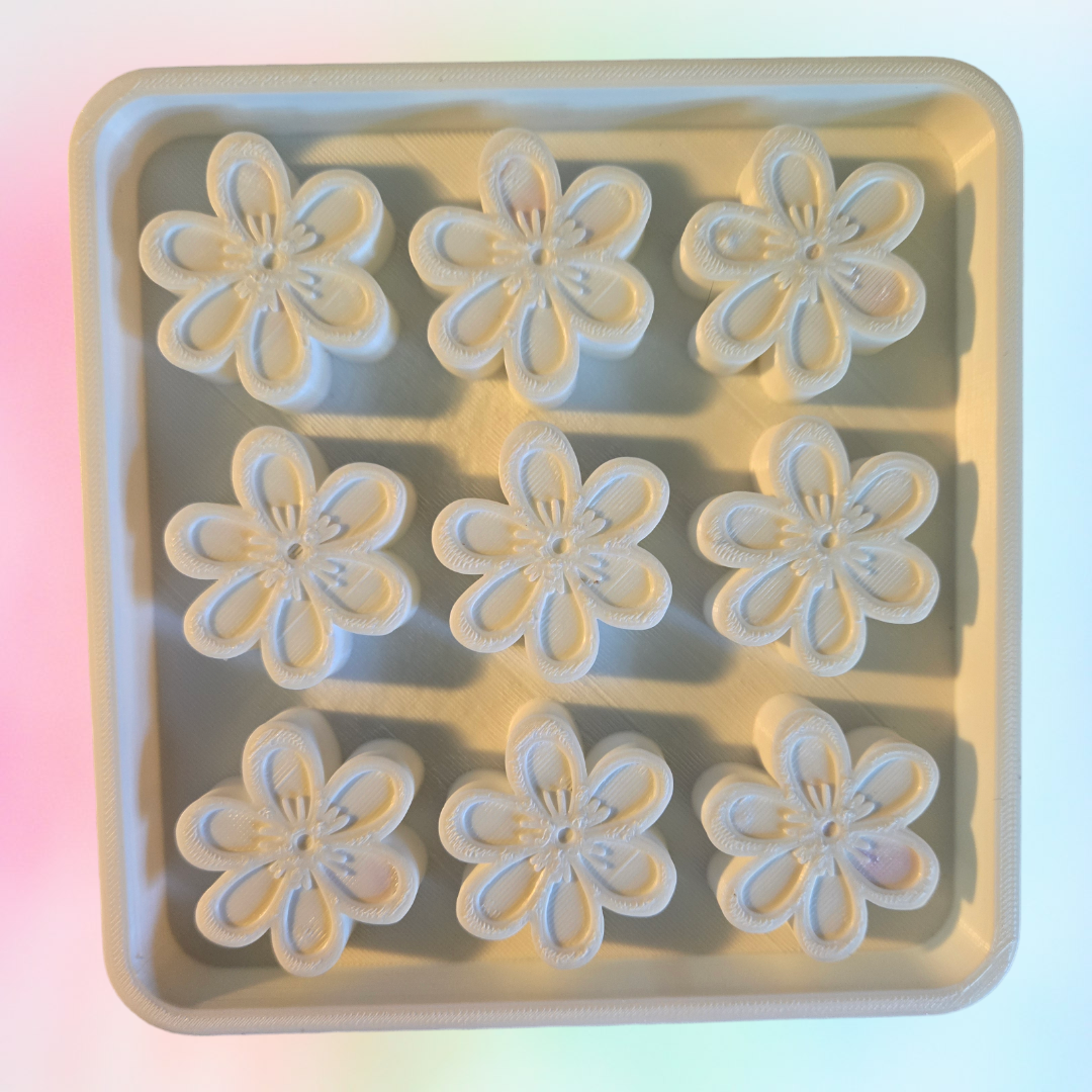 Flower wax melt mold