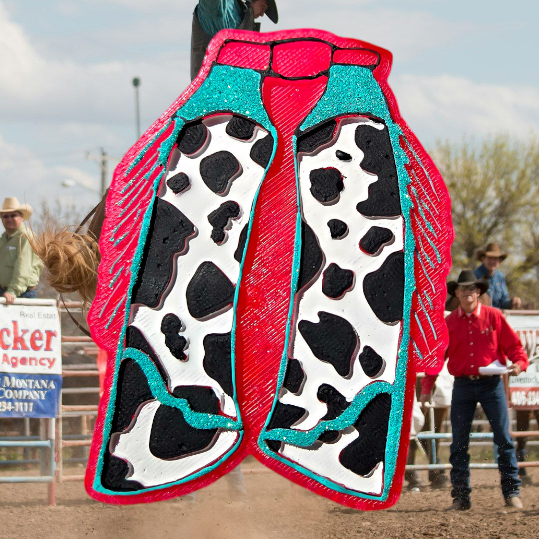 cowprint chaps