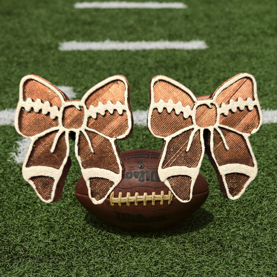 football bow vent clips