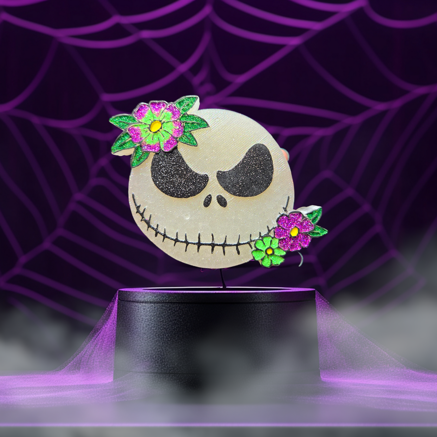 Floral skelly face