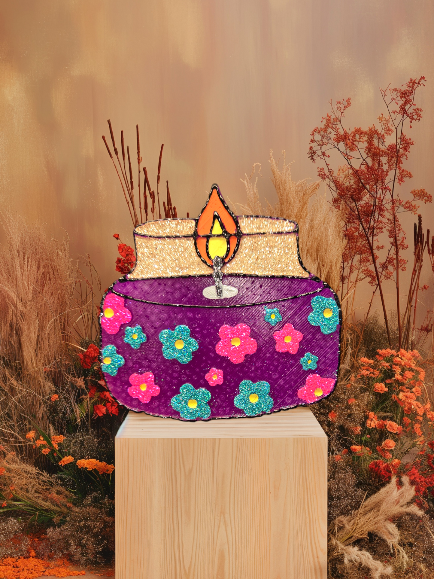 Daisy candle