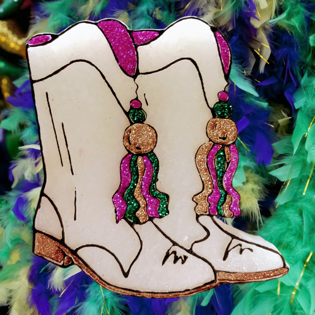 MARDI GRAS BOOTS