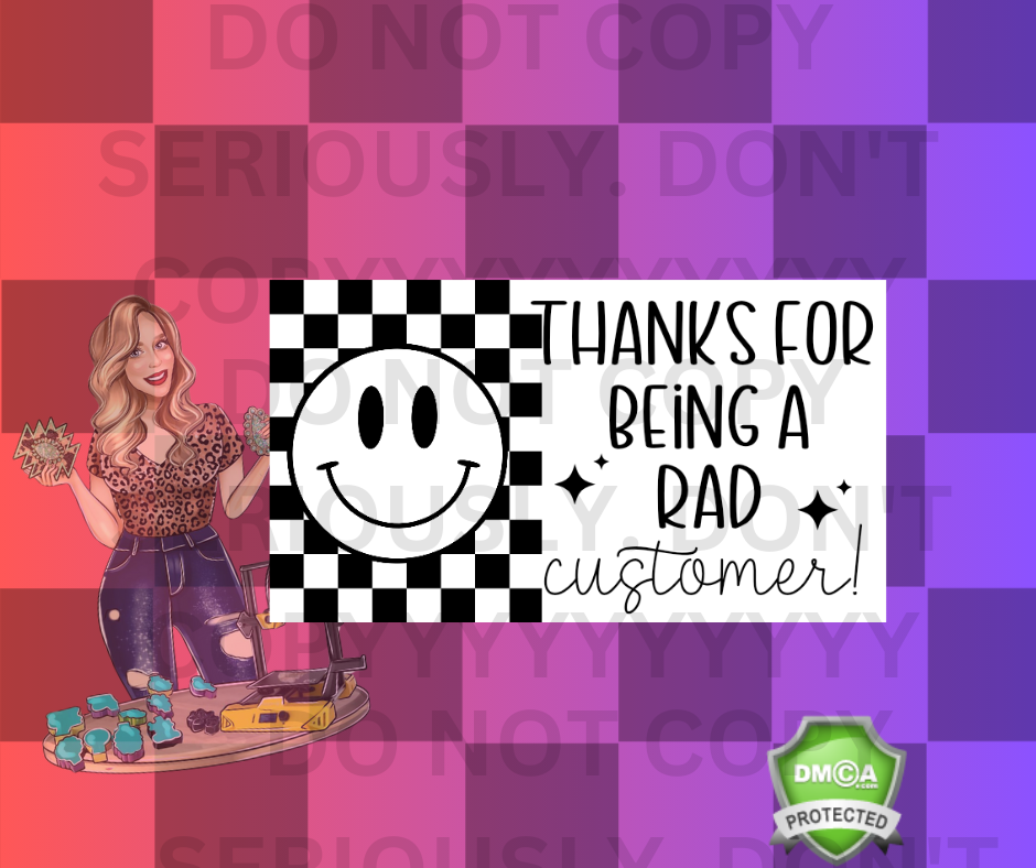 RAD CUSTOMER LABEL