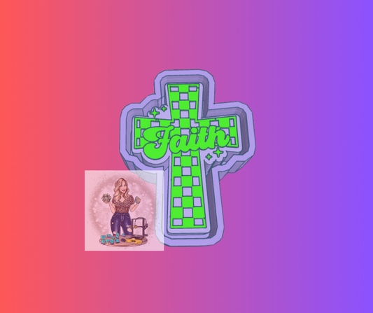 faith checkered cross