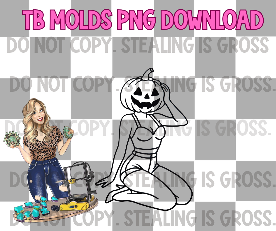 Pumpkin pin up PNG
