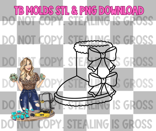 Coquette fancy boot PNG STL
