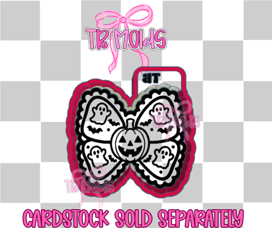 Scalloped pumpkin bow