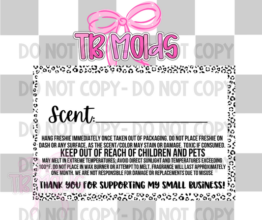 3x2 scent label leopard