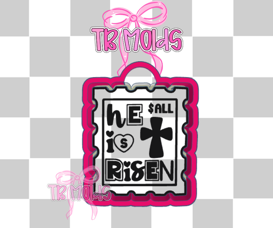 He is risen stamp
