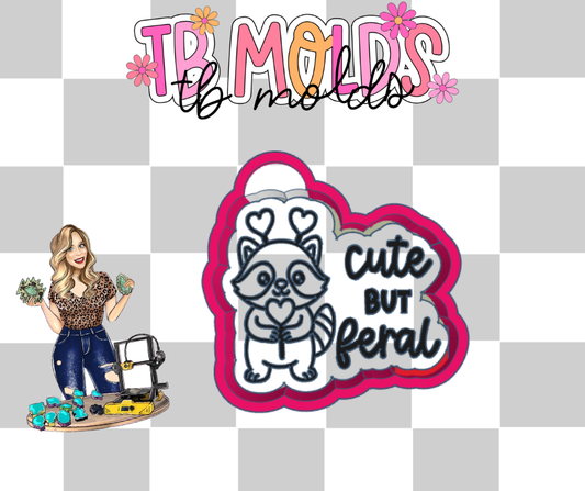 Cure but feral heart raccoon