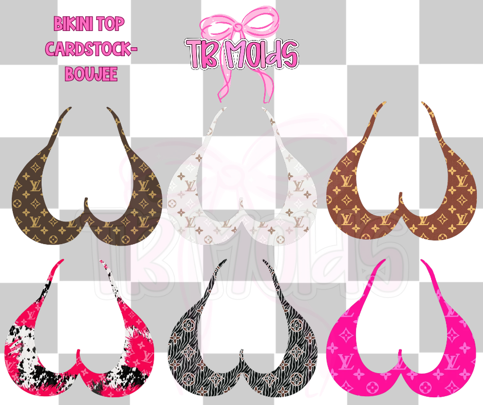 New Bikini Top- TB MOLDS mixed grab bag cardstock