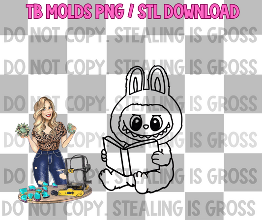 Reading bubu PNG STL