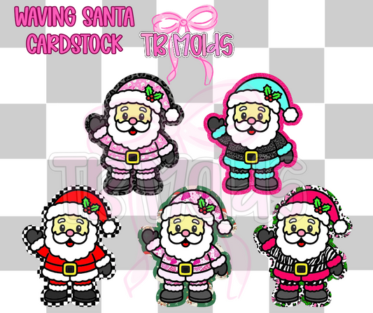 Waving Santa - TB MOLDS mixed grab bag cardstock