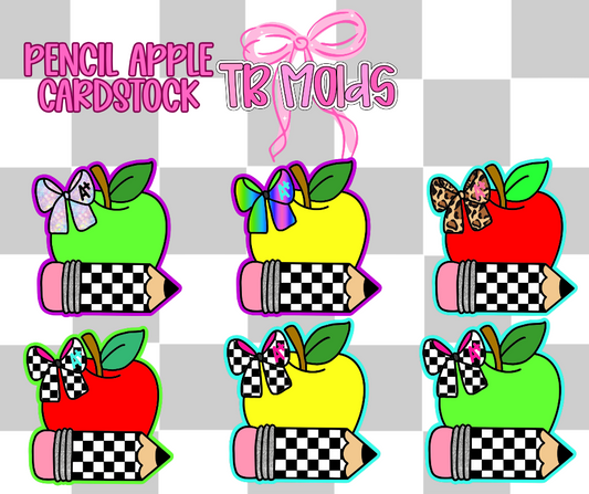 Pencil Apple- TB MOLDS mixed grab bag cardstock