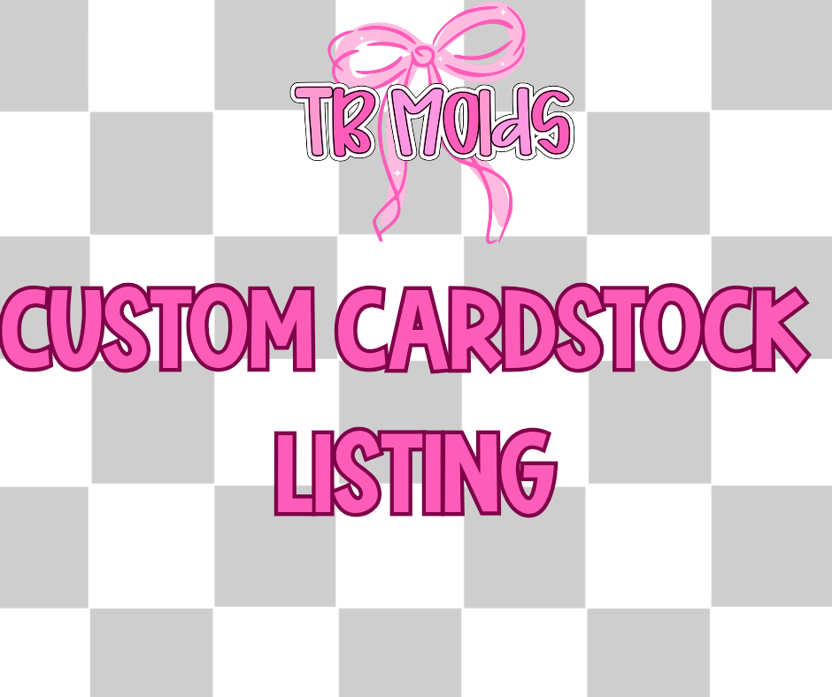 Custom cardstock- please read description