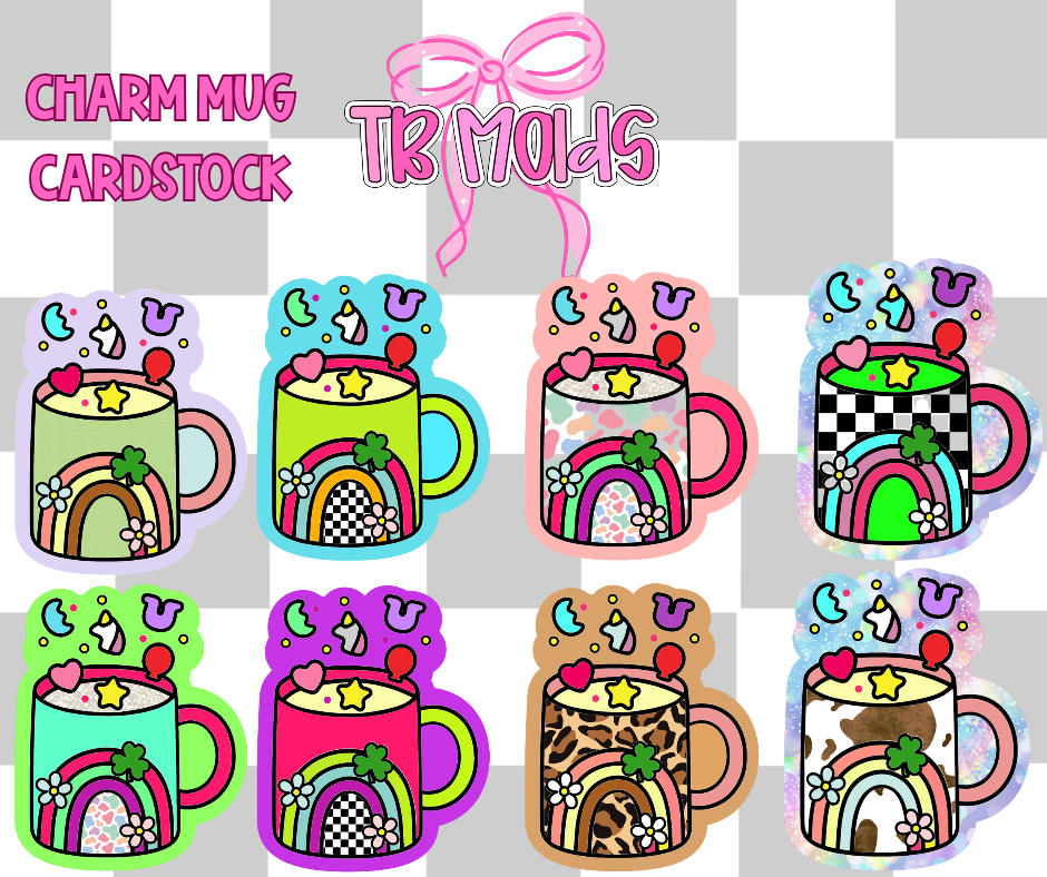 Charm Mug TB MOLDS mixed grab bag cardstock