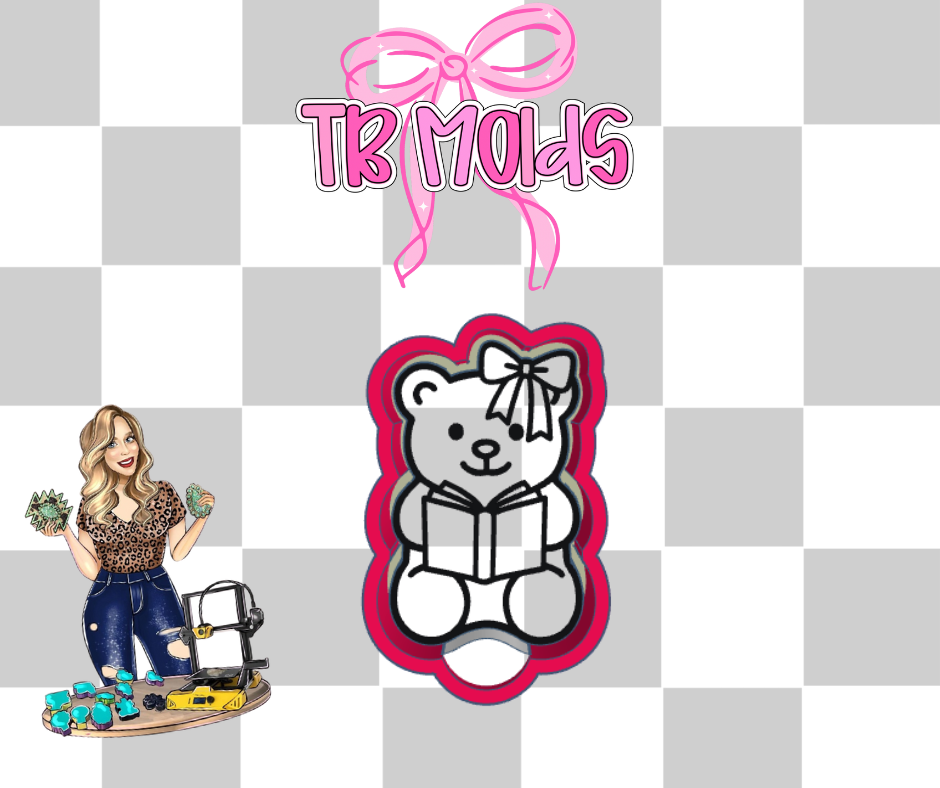 Gummy bear with book