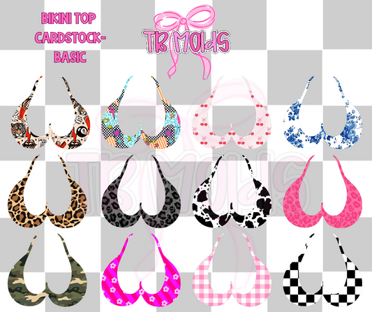 New Bikini Top- TB MOLDS mixed grab bag cardstock
