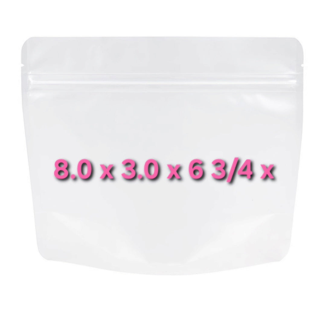 Large Frosted Stand up Bag