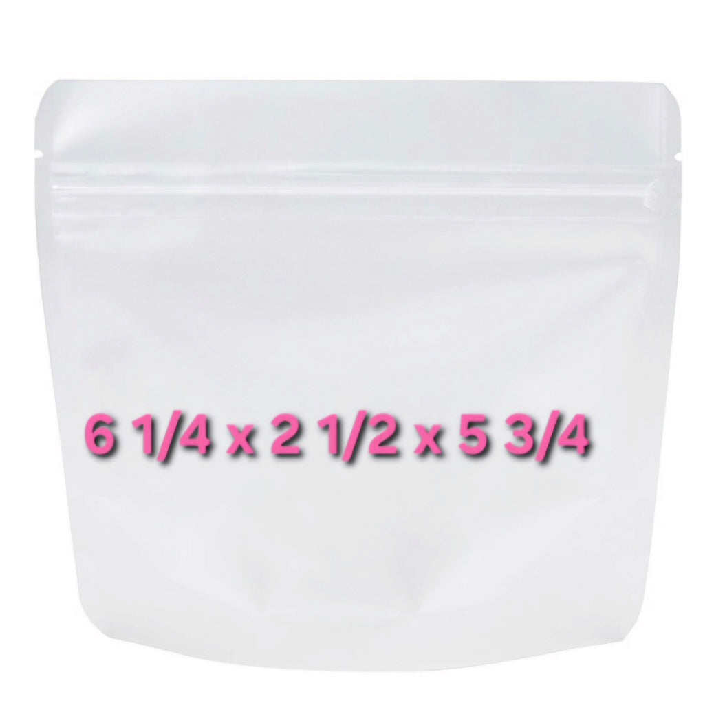 Small Frosted Stand up Bag