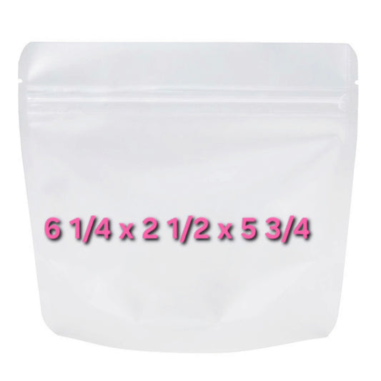 Small Frosted Stand up Bag
