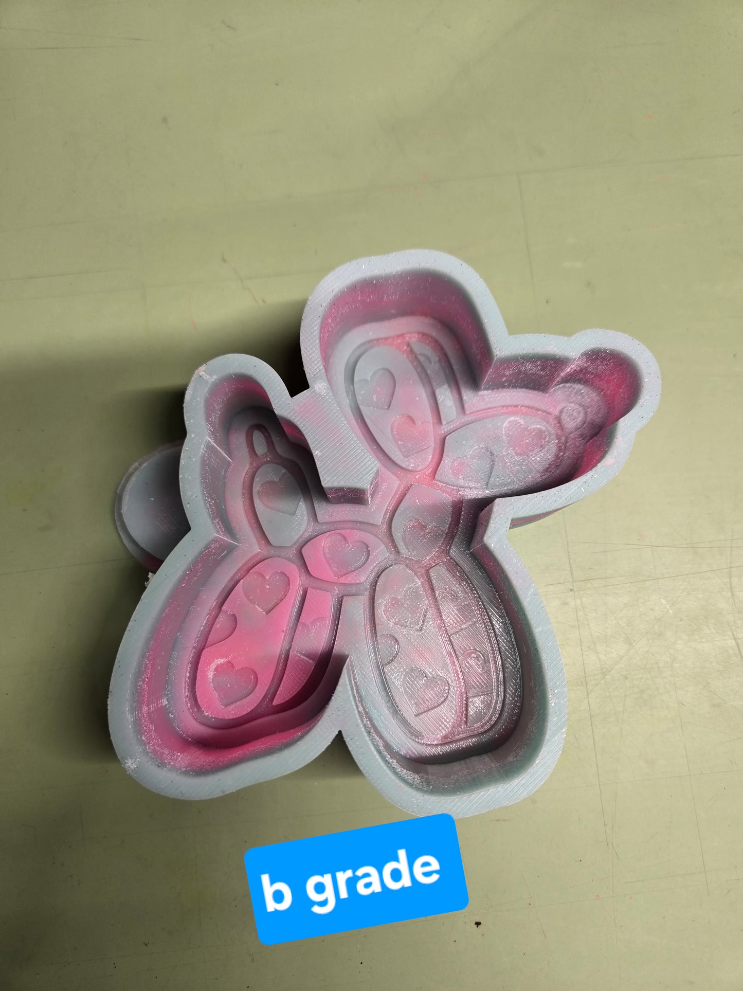 DESTASH / B GRADE heart balloon dog