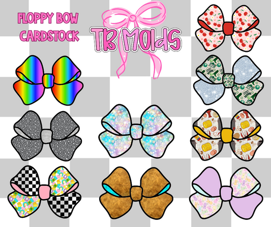 Floppy bow mixed grab bag cardstock