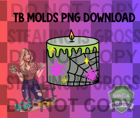 Spider wen candle PNG