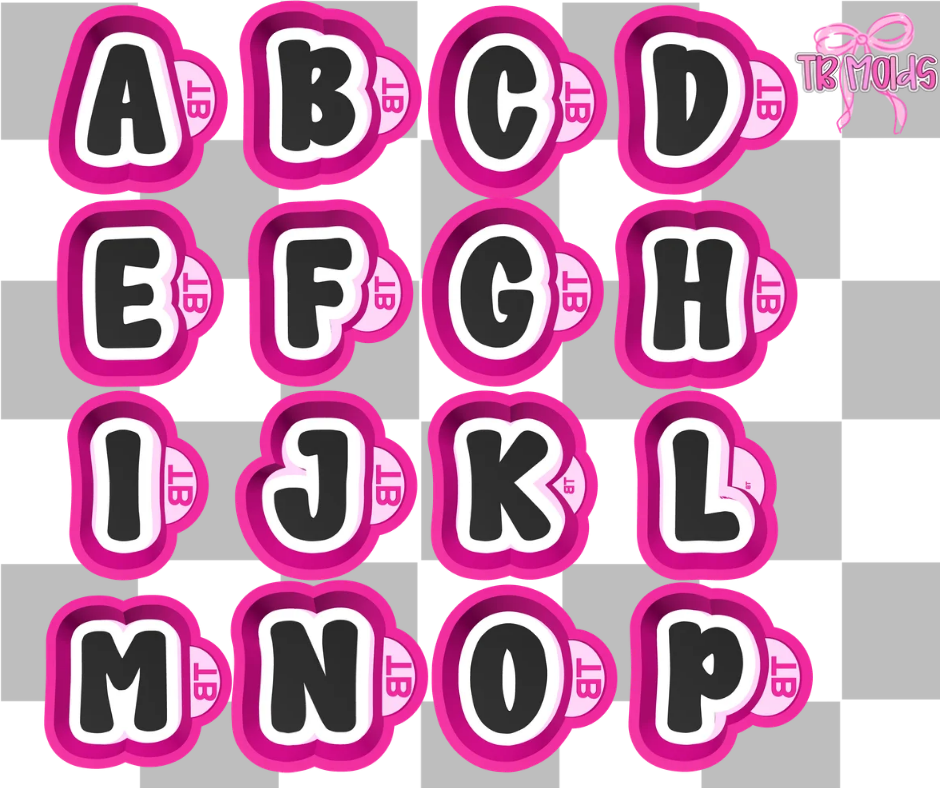 Mini Mold-Individual Letters