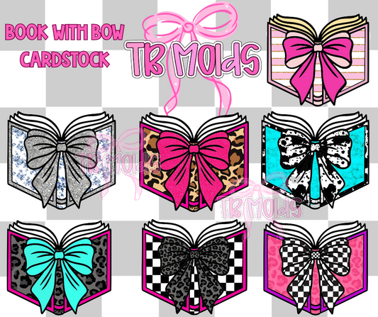 Book with Bow TB MOLDS mixed grab bag cardstock