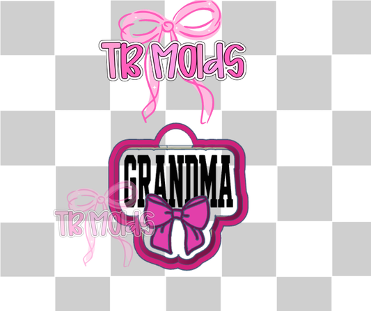 Grandma with bow