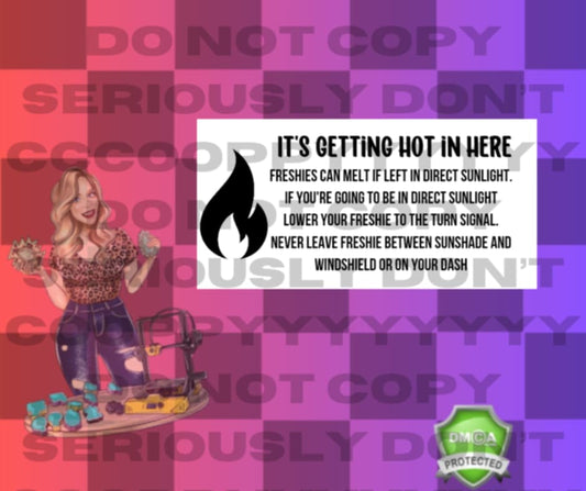 Hot in here label