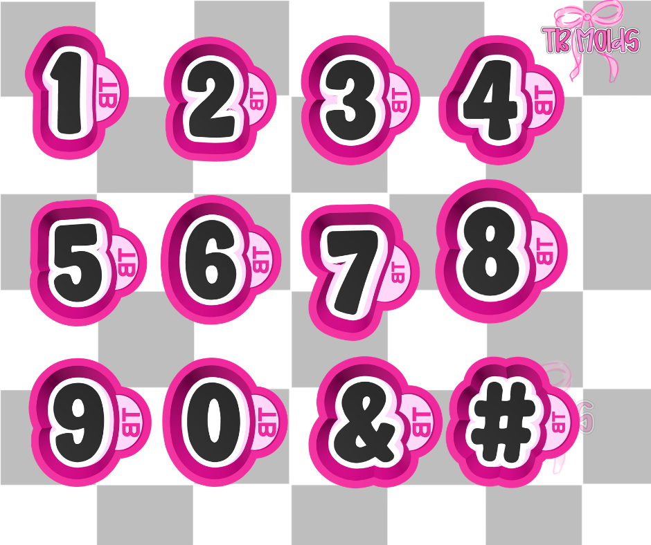 Mini Mold-Individual Numbers