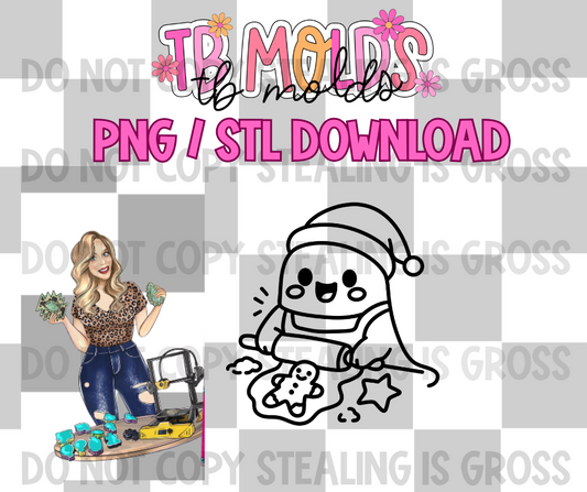 Ghost cookies PNG STL download