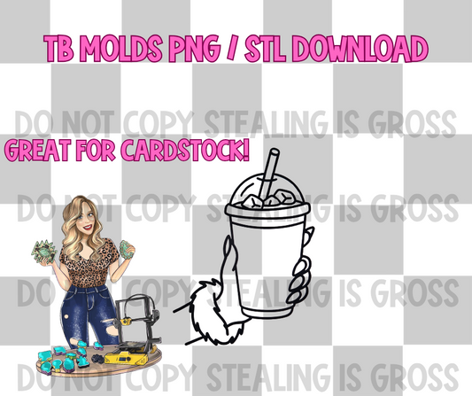 Grinch drink plain PNG STL