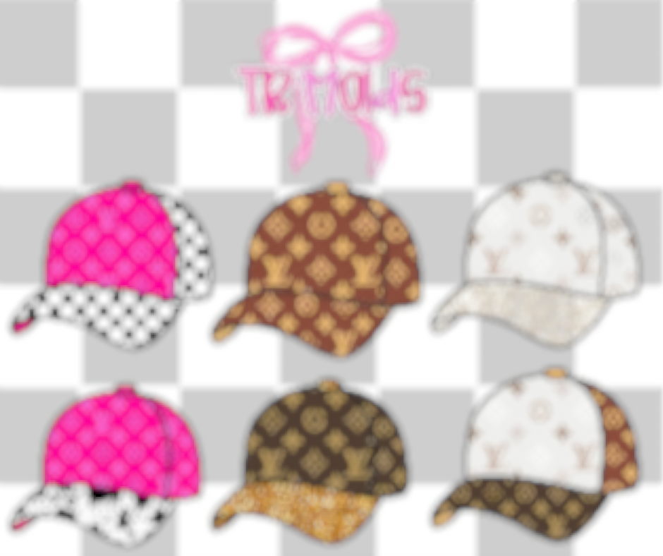 Blank Baseball Cap TB MOLDS mixed grab bag cardstock