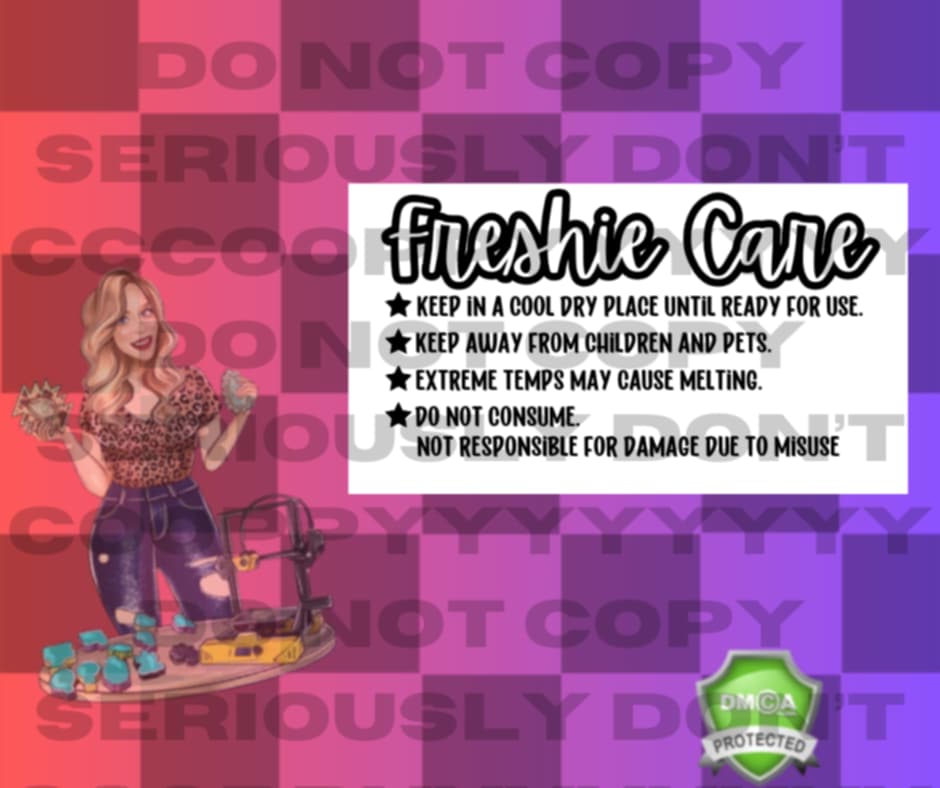Freshie care label