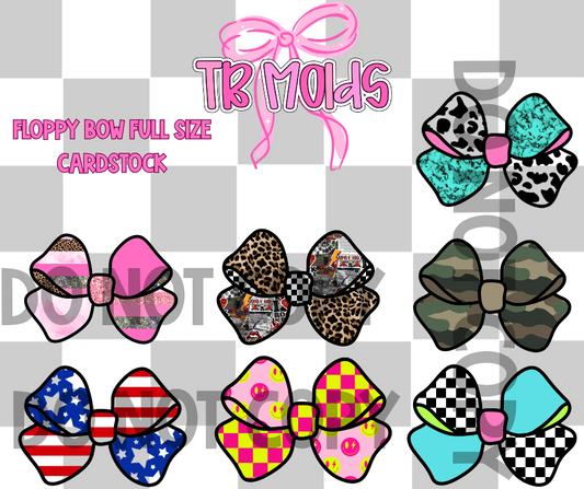 Floppy bow mixed grab bag cardstock